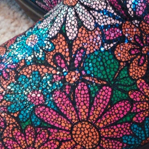 NWT Jambu Dali Floral Pink Bloom Microban Size 11 Clogs Mules Slip On Shoes - Picture 4 of 16